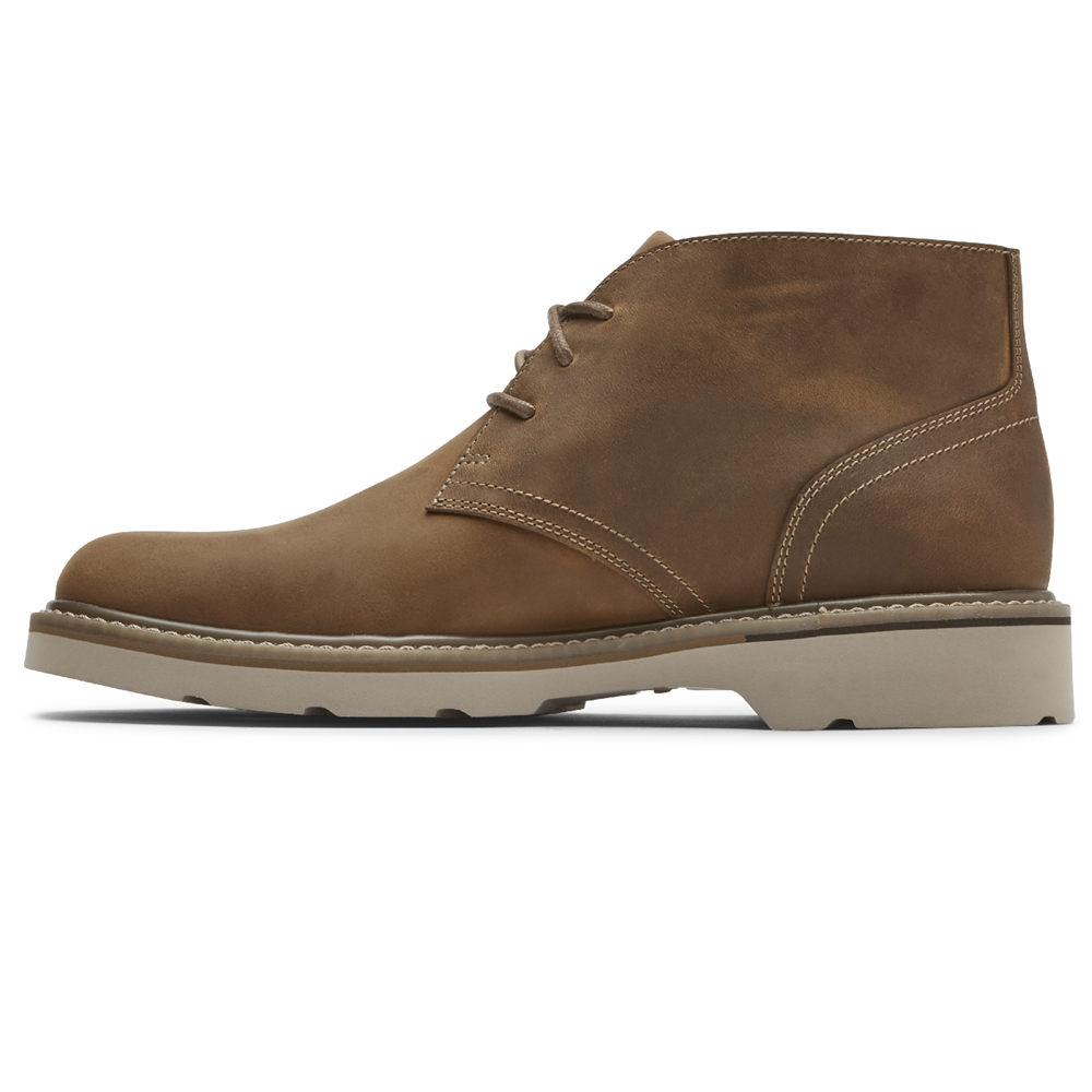 Botas Rockport Hombre Mexico - Charlee Waterproof Chukka Marrom - ZCKWI8246